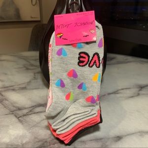 Betsey Johnson 10 Pairs Cute Low Cut No Show Socks NWT $18